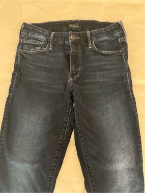 MOTHER Women's Dark Blue Skinny Jeans